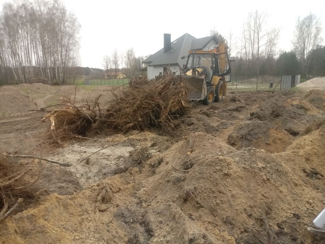 rozbiórki wyburzenia wywóz gruzu, wywrotka 3 oś koparka