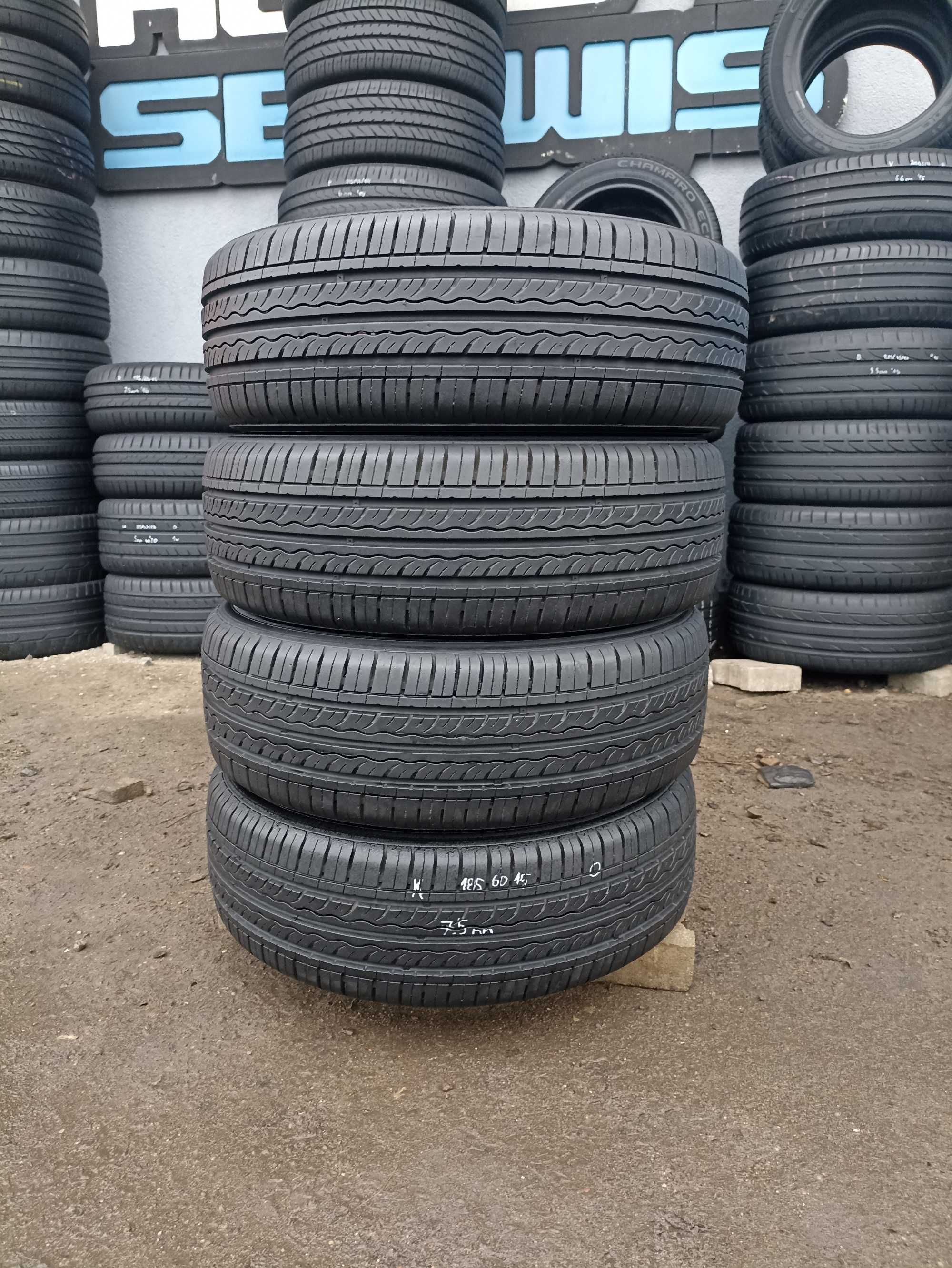 opony lato Kumho Solus KH17 185/60 r15 /znakomity stan/głęboki bieżnik