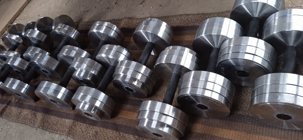 Zestaw hantli stałych 5 do 25kg co 2,5kg