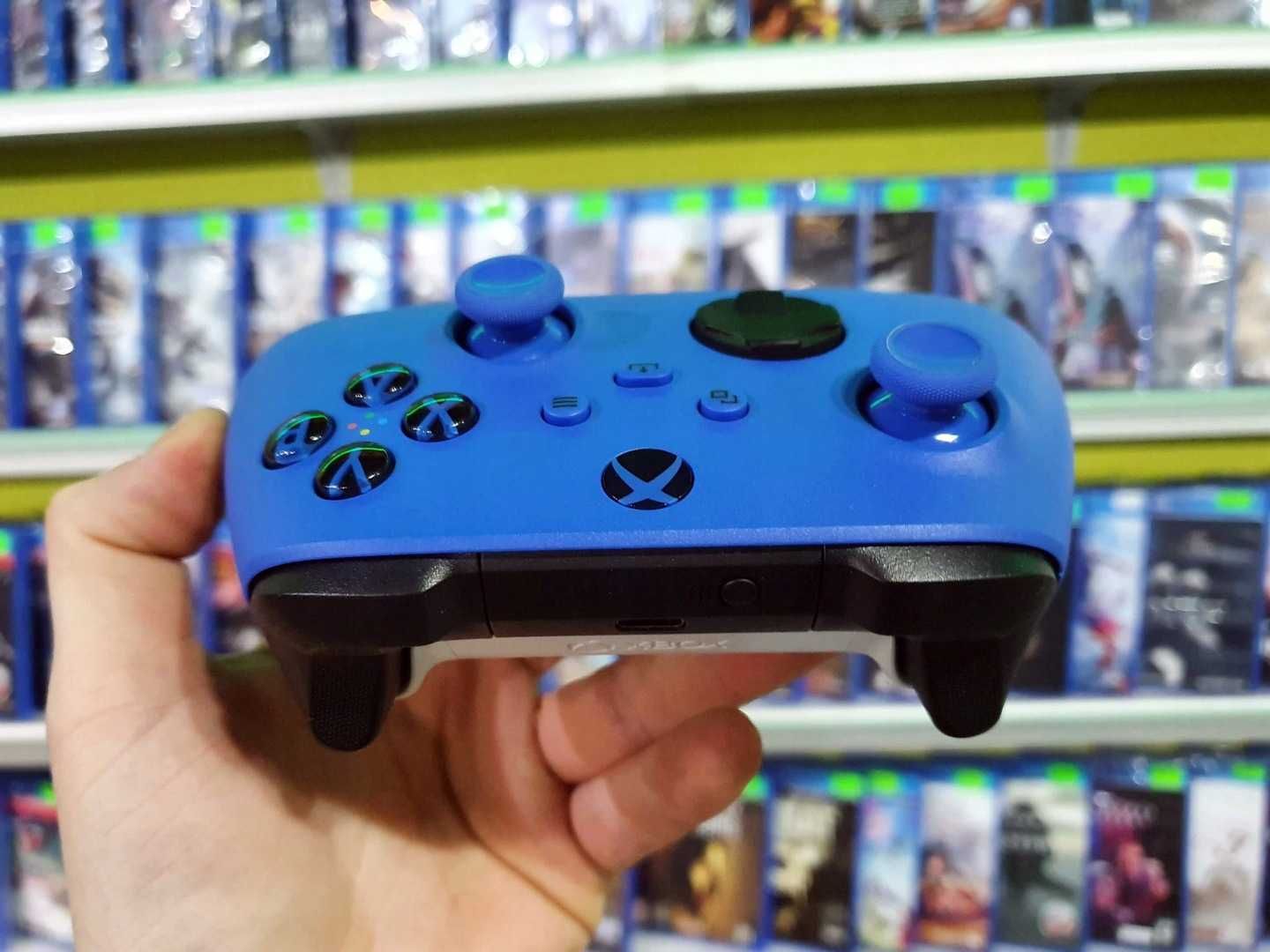 Oryginalny pad Microsoft Xbox Series S X One Shock Blue niebieski