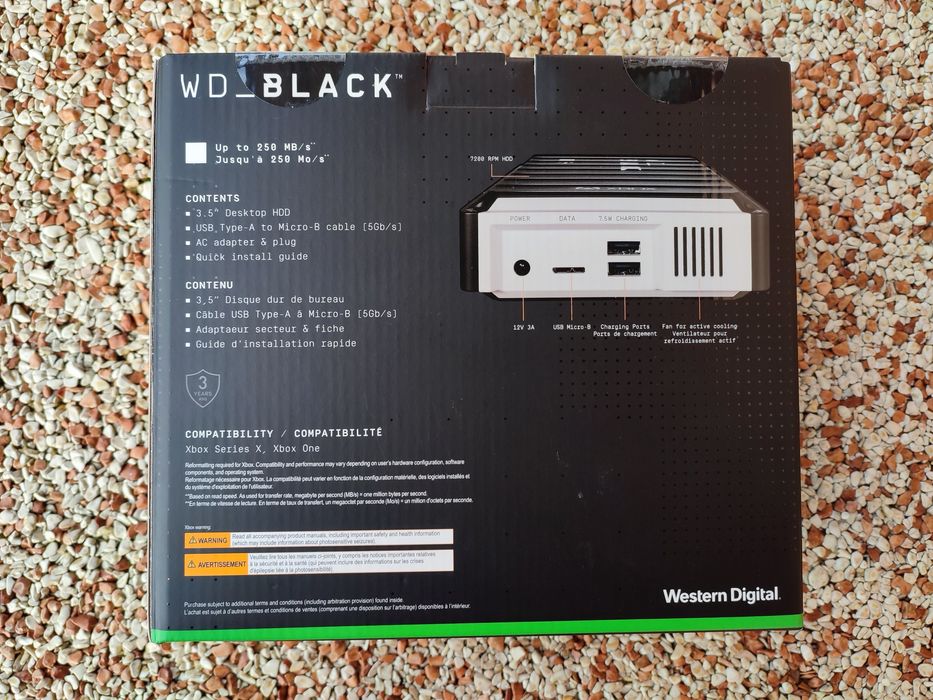 Dysk WD Black D10 12TB, USB 3.0 for XBOX. Nowy.