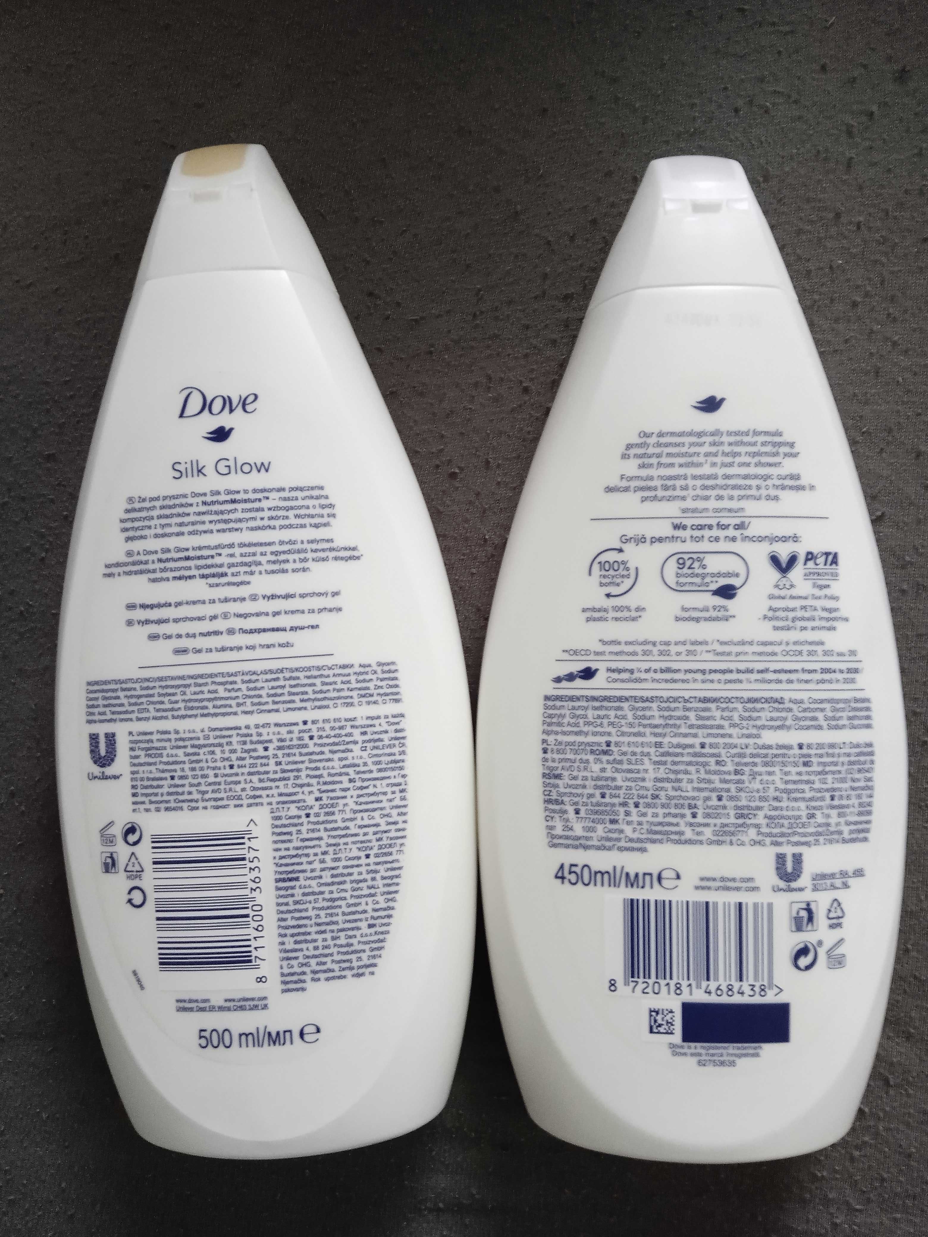 Dove żel pod prysznic 450ml 2 szt.