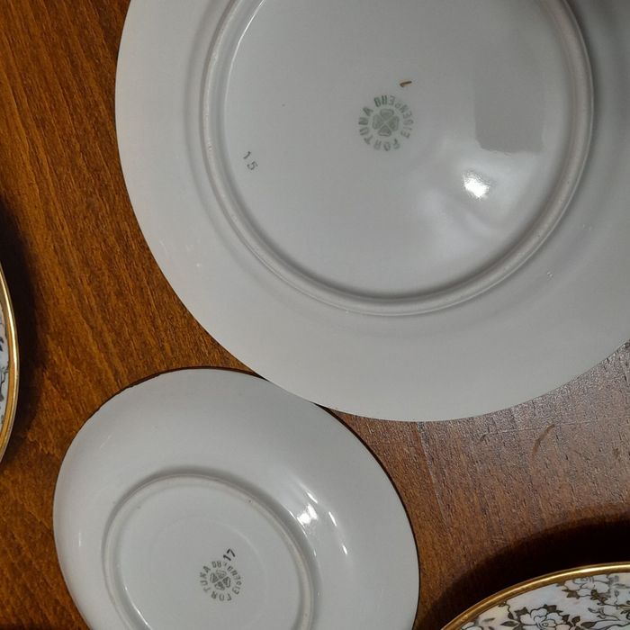 Немецкий фарфоровый сервиз Райхенбах Фортуна Fortuna Мадонна ГДР