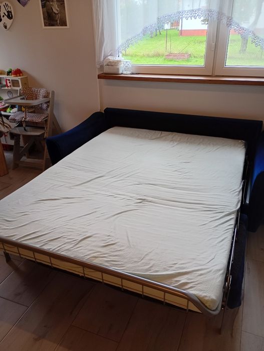 Kanapa/sofa Emma Agata meble. Stelaż włoski.+ pufa ze schowkiem gratis