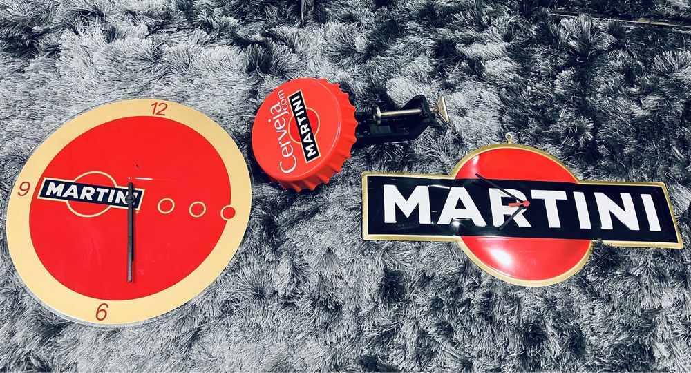 Artigos coleção Martini, 2x relógios + abre cápsulas