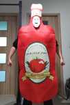 Przebranie ketchup śmieszne mem karnawał