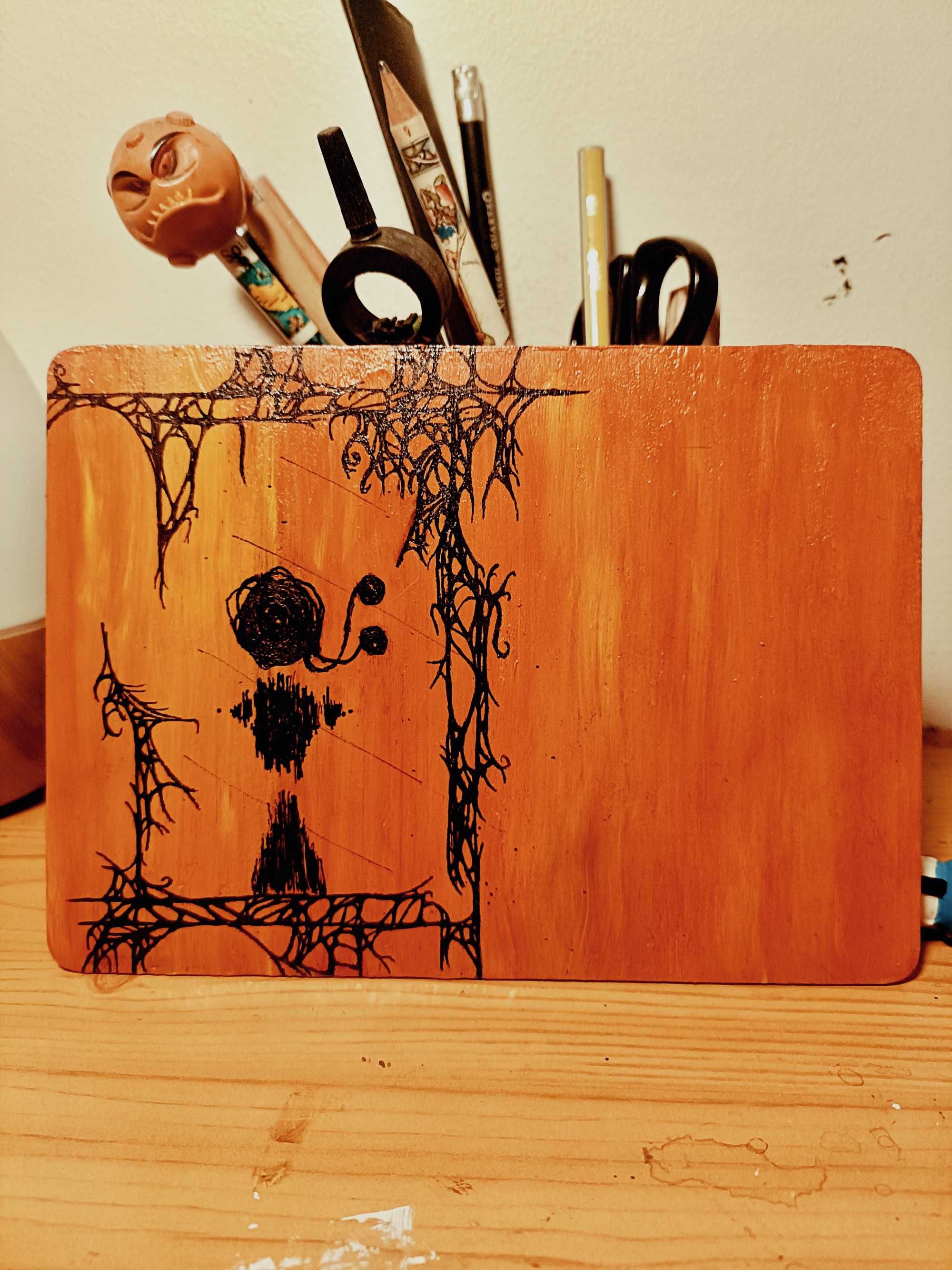 Quadro em Acrílico e Tinta da china