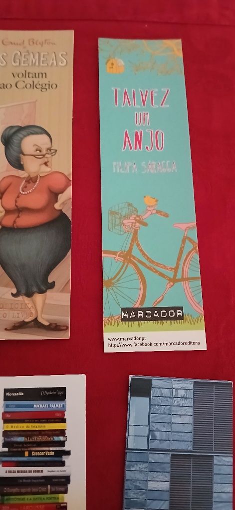 Marcadores de livros, novos