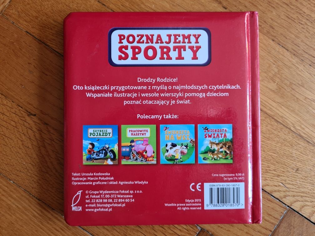 Książka kartonowa Poznajemy sporty