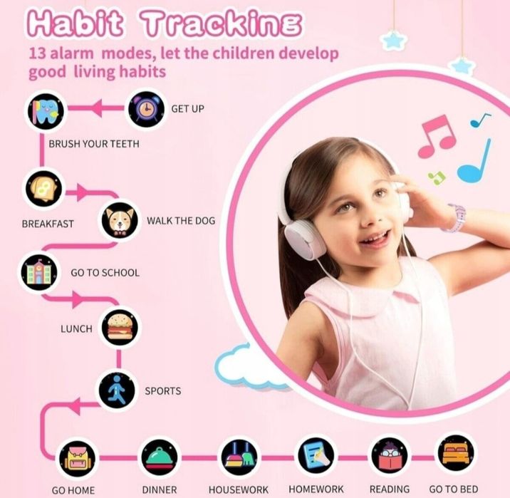 Montre smartwatch dziecięcy niebieski