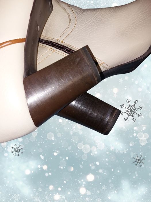 Чоботи шкіряні, натуральні 40 р.