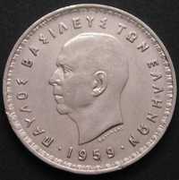 Grecja 10 drachm 1959 - król Paweł