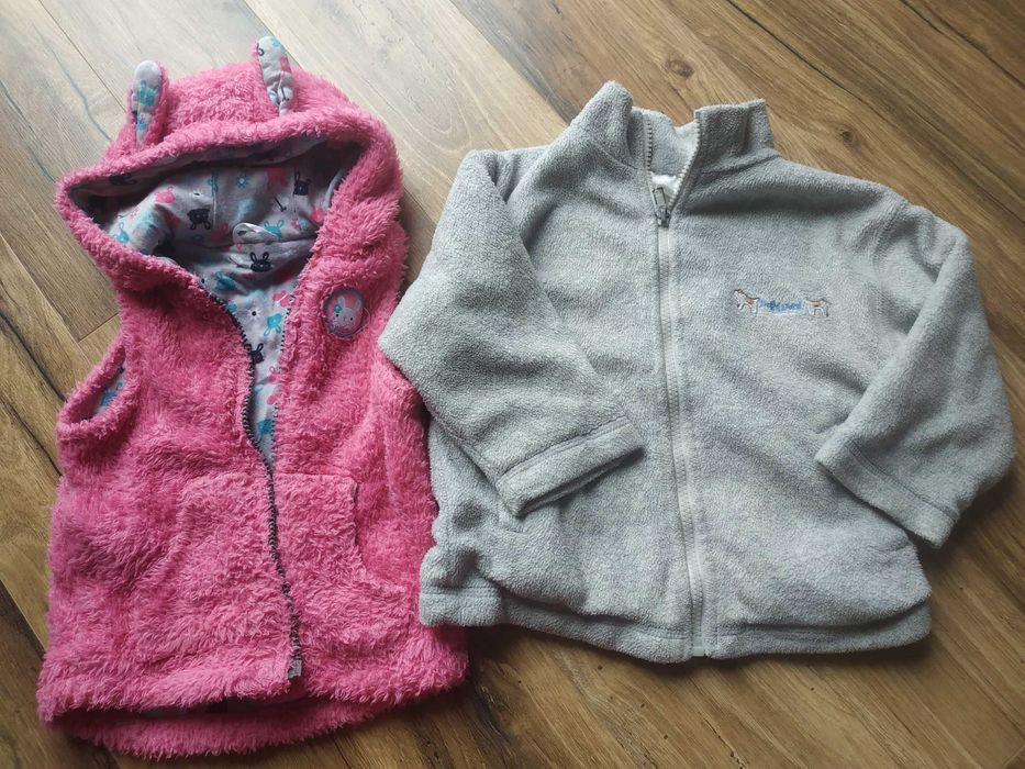 Kurteczka zimowa, spodnie zimowe, bluzy dla dziewczynki 92