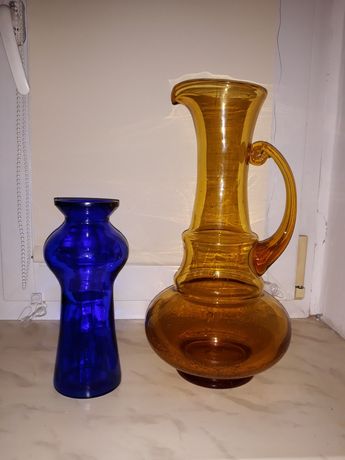 Dzban i wazon szkło grube i stare