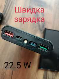 Корпус повербанка на 4 аккумулятора 18650, швидка зарядка 22.5W Type-C