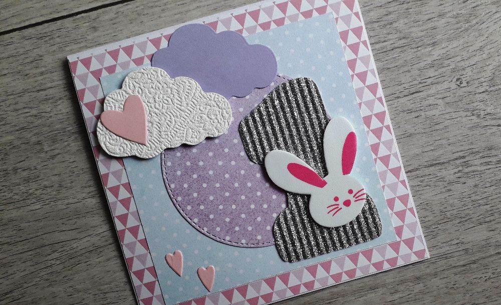 Kartka na Roczek ręcznie robiona scrapbooking