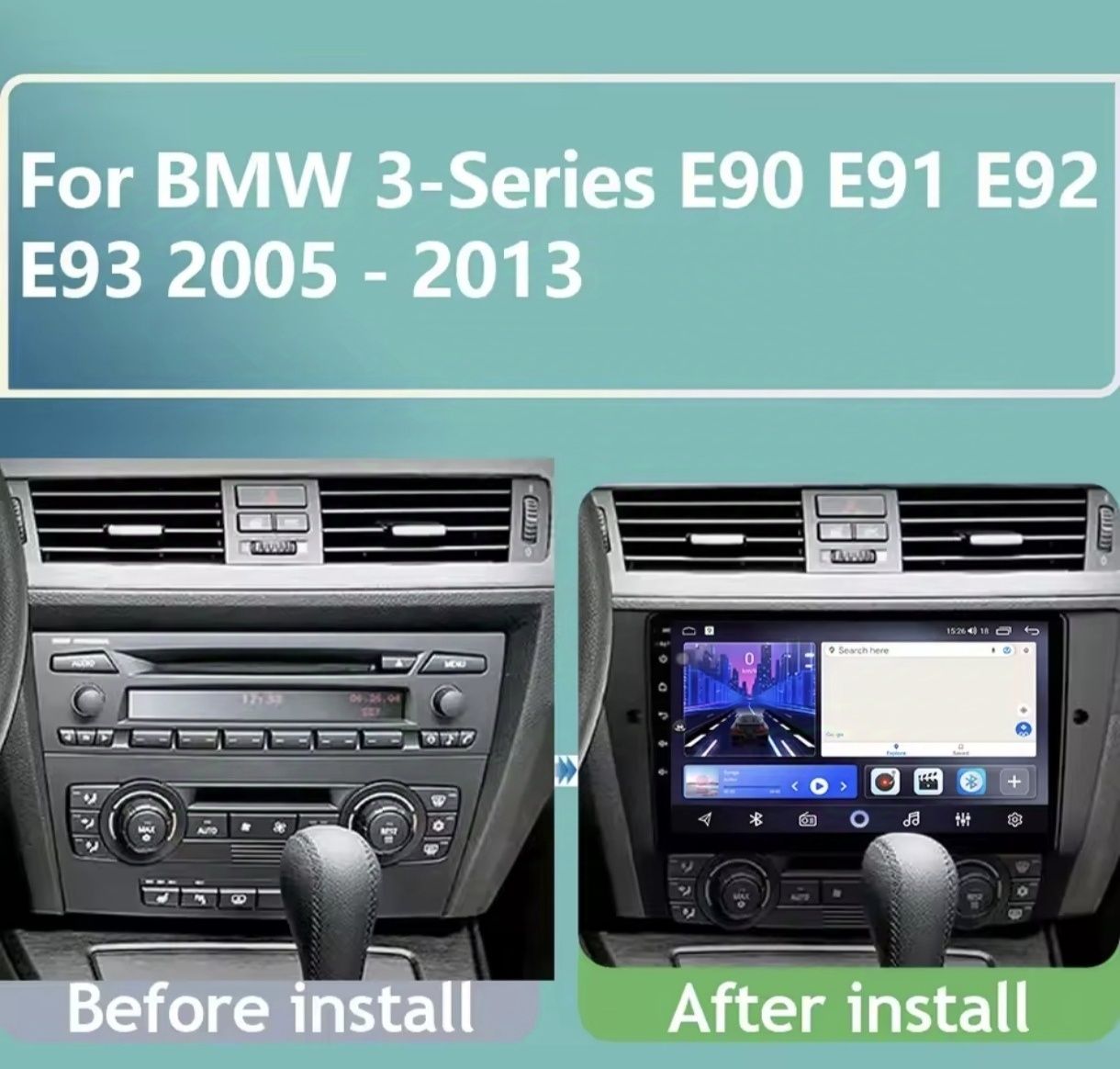 ‼️ BMW 3 E90 E91 E92 ‼️ Android магнітола 8/128 GB Carplay DSP Canbus