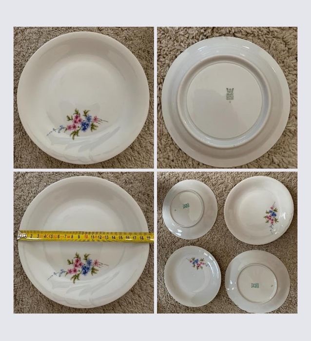 Piekny komplet talerzy Wawel