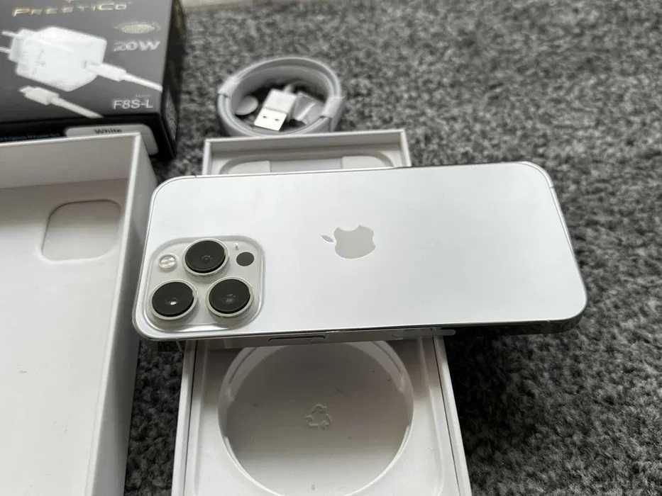 iPhone 13 Pro 128GB SILVER WHITE BIAŁY Silver Bateria 98% + SZKŁO