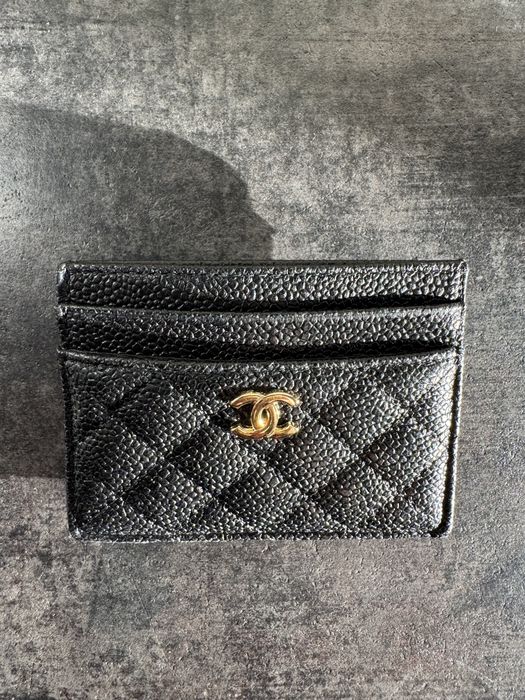 Jakość premium CC etui na karty cardholder portfel pikowany Chanel