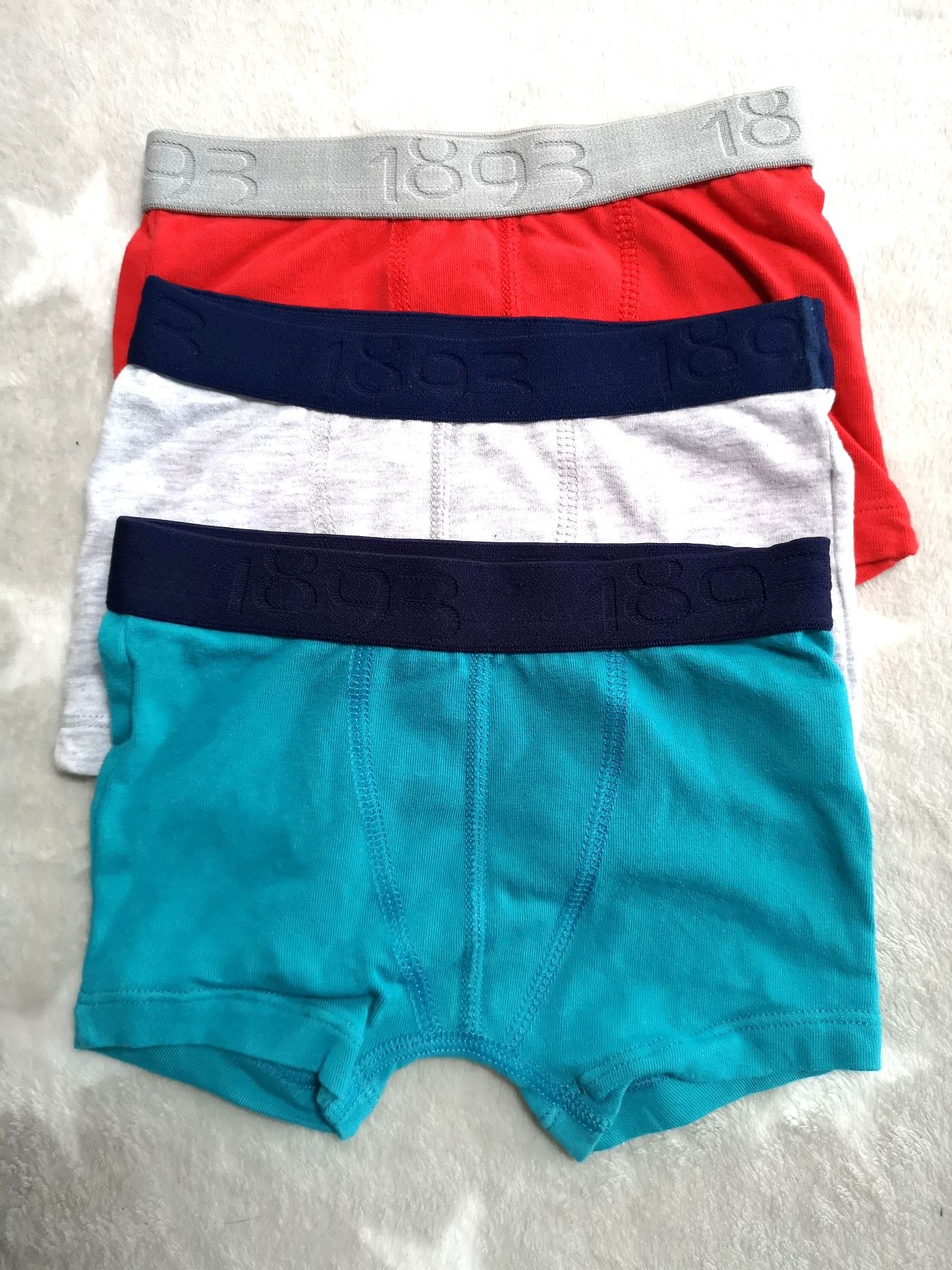 Majtki bokserki 3 kolory 2 lata 86 cm Petit Bateau