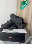Nike AirForce1_CzarnySupremeNoweUnisex TrampkiModay R. 383.5