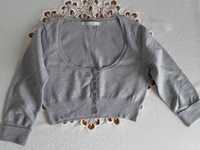 Szary sweterek krótki Bershka r.36