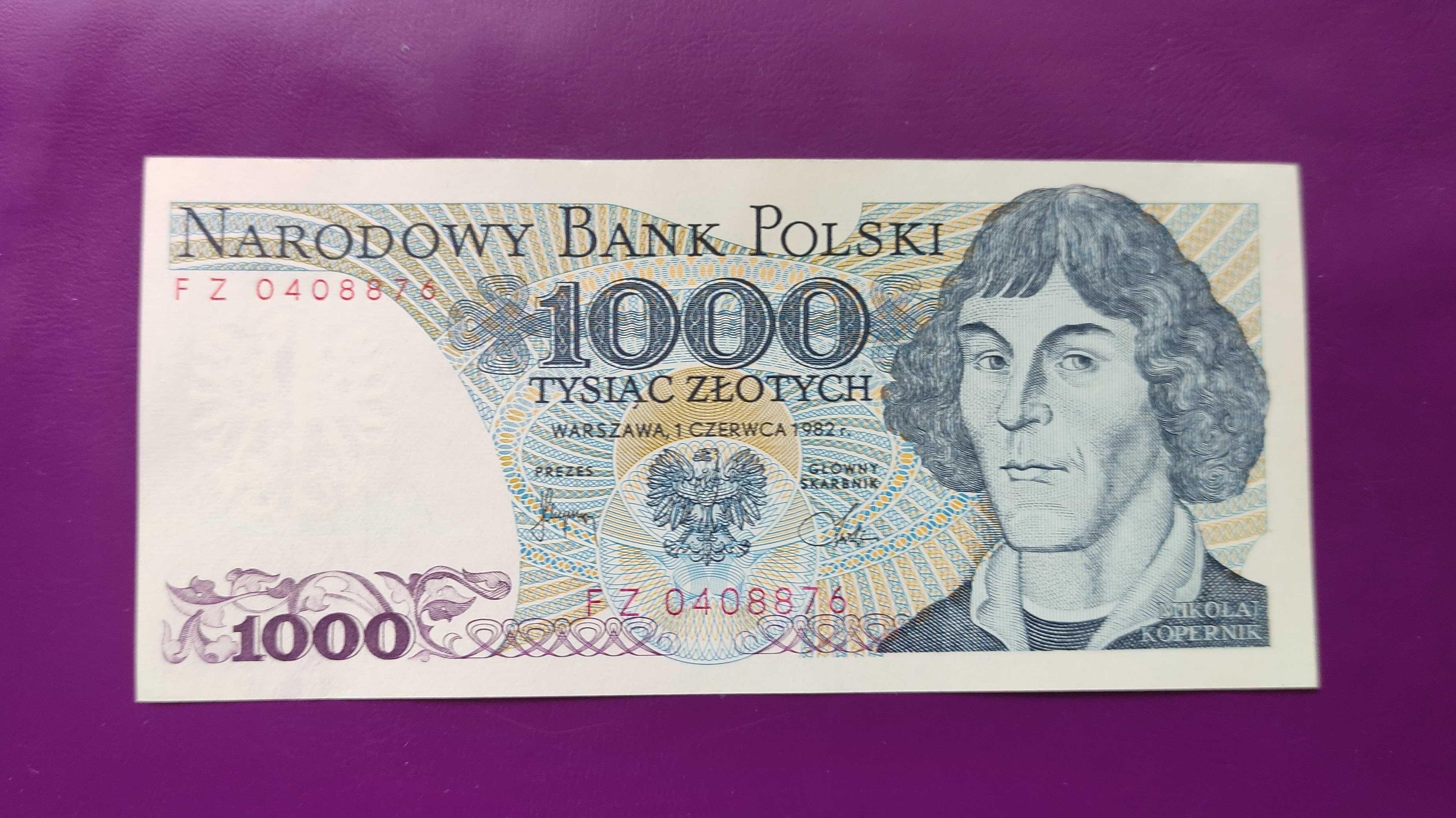 Banknot z PRL-u 1000 zł 1982 - stan UNC ! (nr.2)