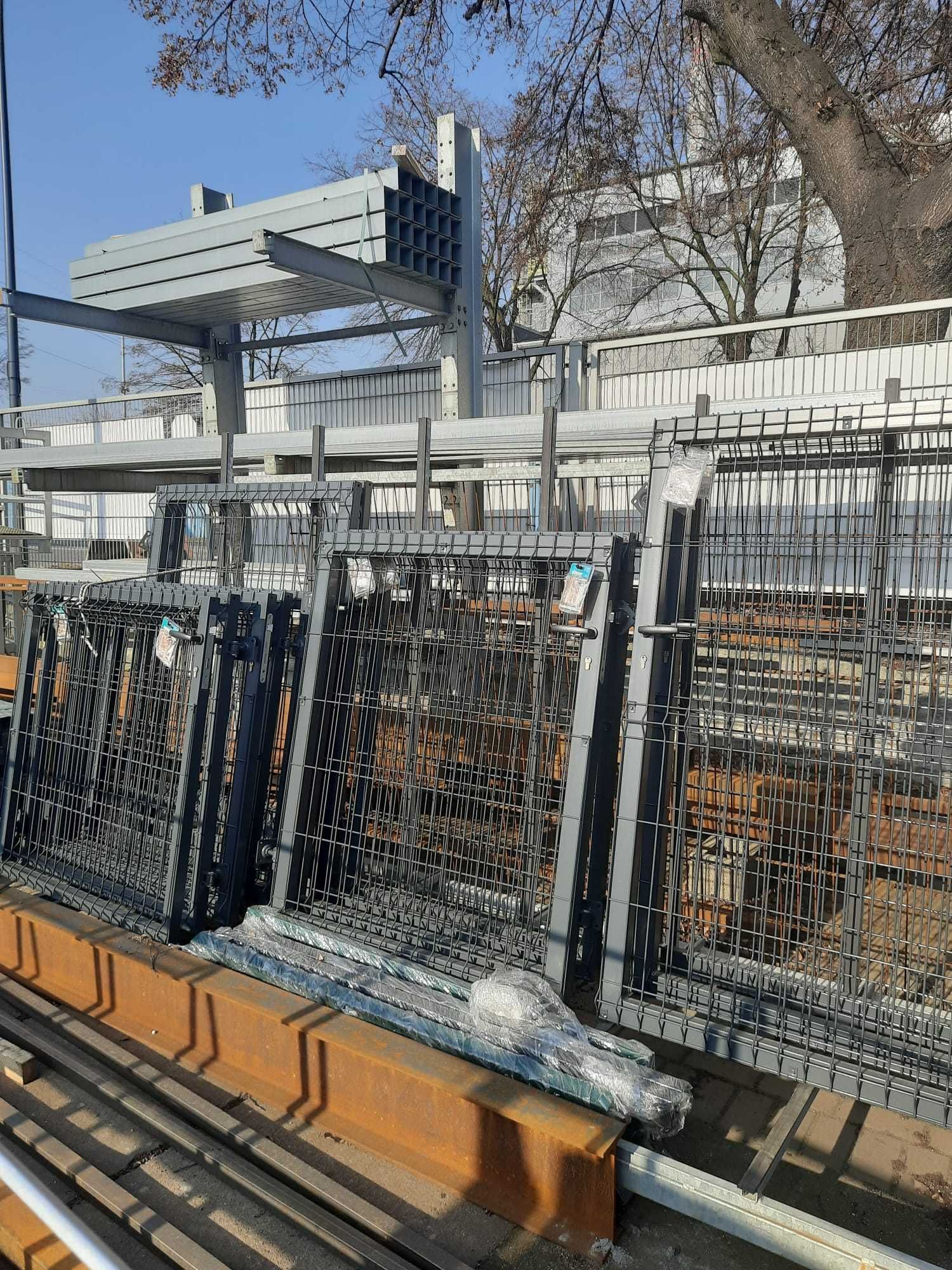 Furtka, bramka z wypełnieniem panelowym fi 5 RAL 7016 H 1,23m
