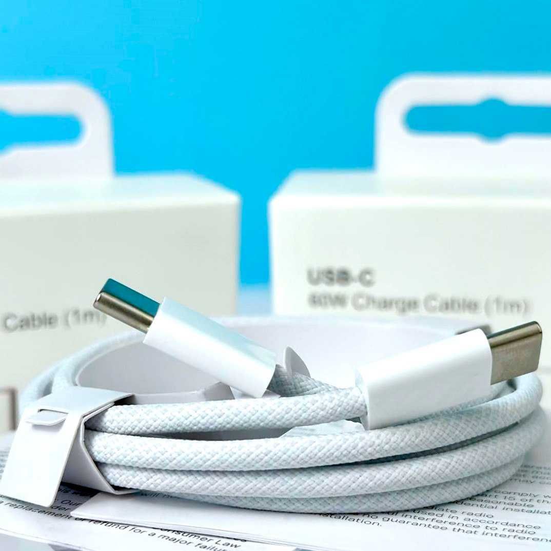 Плетений Кабель Apple USB-C 60W Charge Cable 1m/2m Опт/Дроп