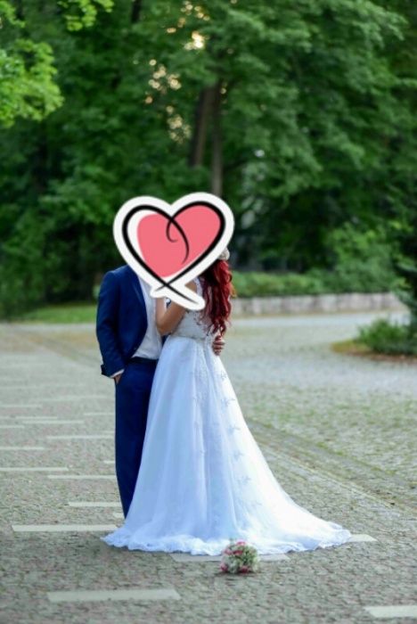 Suknia Ślubna z trenem