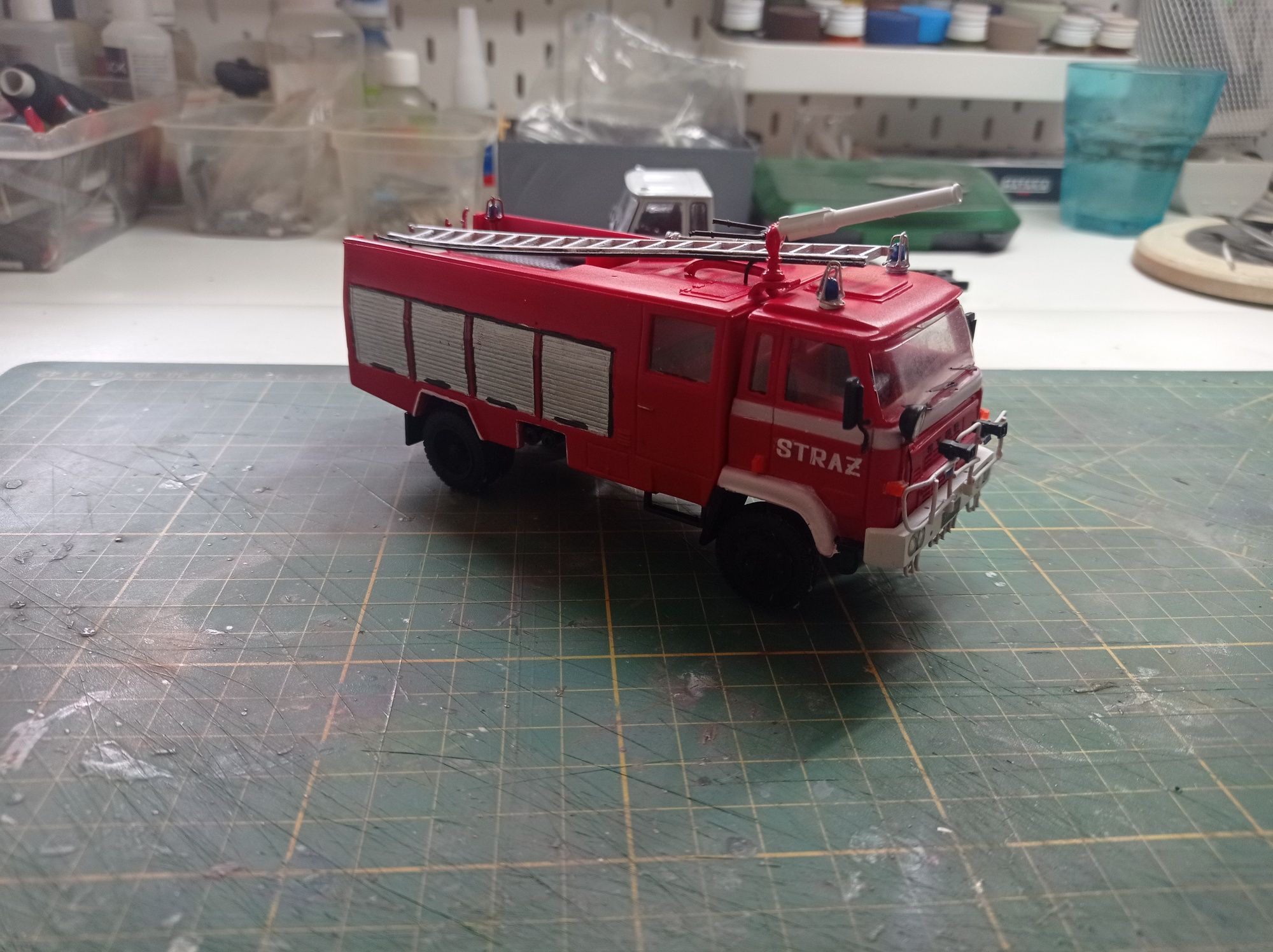 Star 244 straż pożarna Resin Labor 1/43