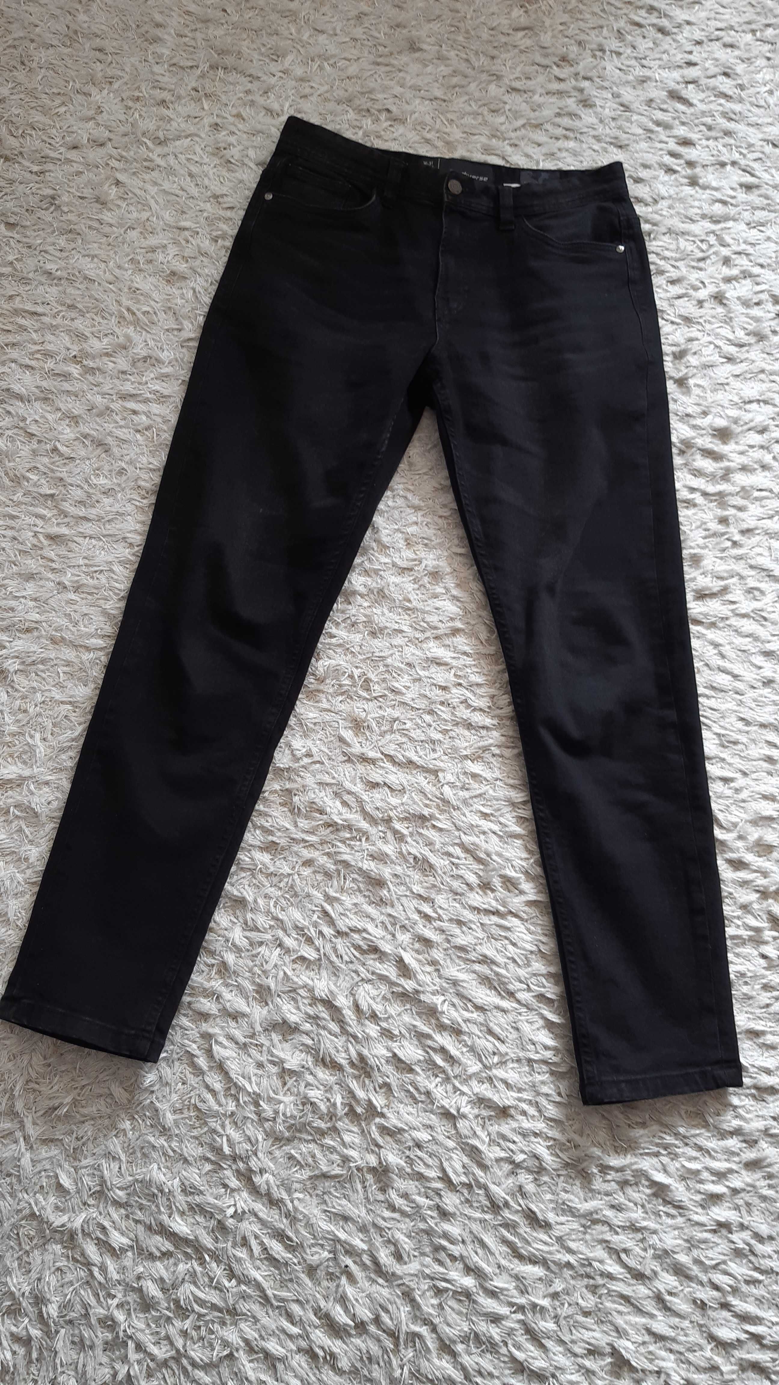 Spodnie jeans czarne Diverse W31 L 32