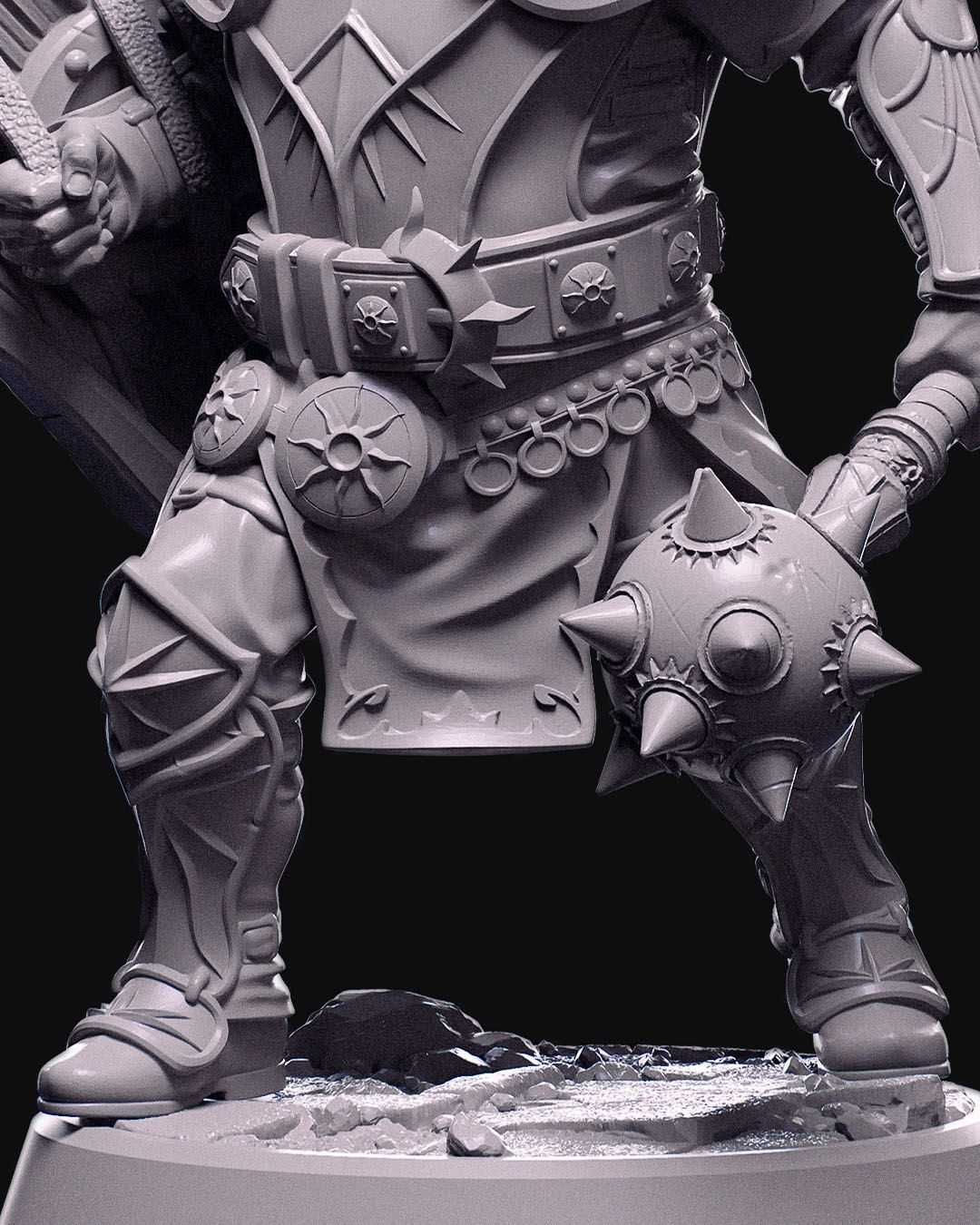 Oloven Sunpride Kleryk Figurka 32mm 14K zgodna z DnD RPG Pathfinder