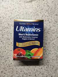 Ultamins, мультивітаміни для чоловіків із коензимом Q10, грибами та ін