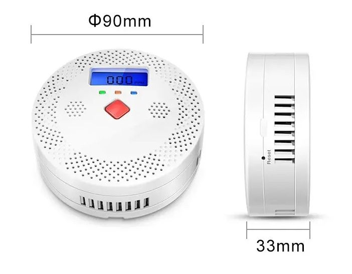 Детектор датчик утечки газа, метан/пропан,Wi-Fi, угарный газ СО и дым