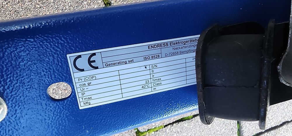 Agregat  Prądotwórczy  ENDRESS 1F ESD 6000 BS