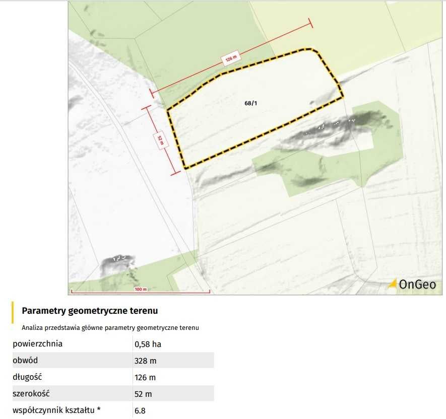 Działka rolna 0,58 ha niedaleko zamku w Korzkwi