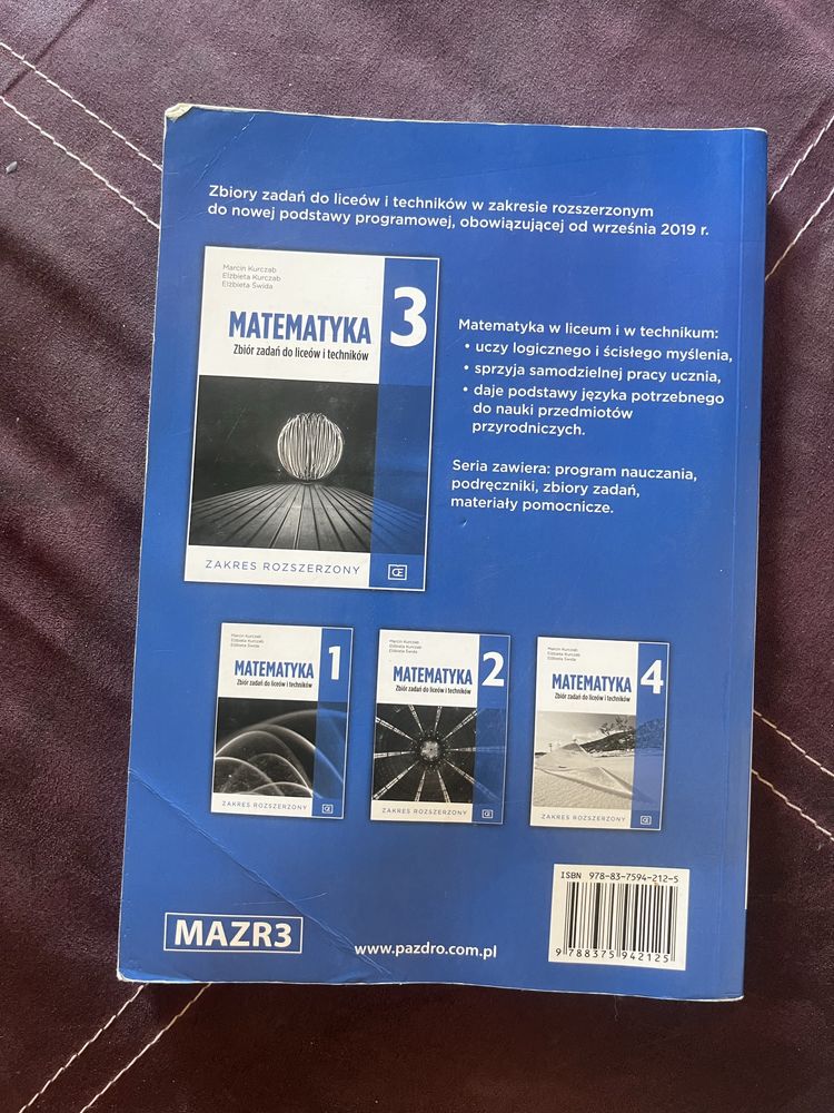 Matematyka zbiór zadań do klasy 3 liceum
