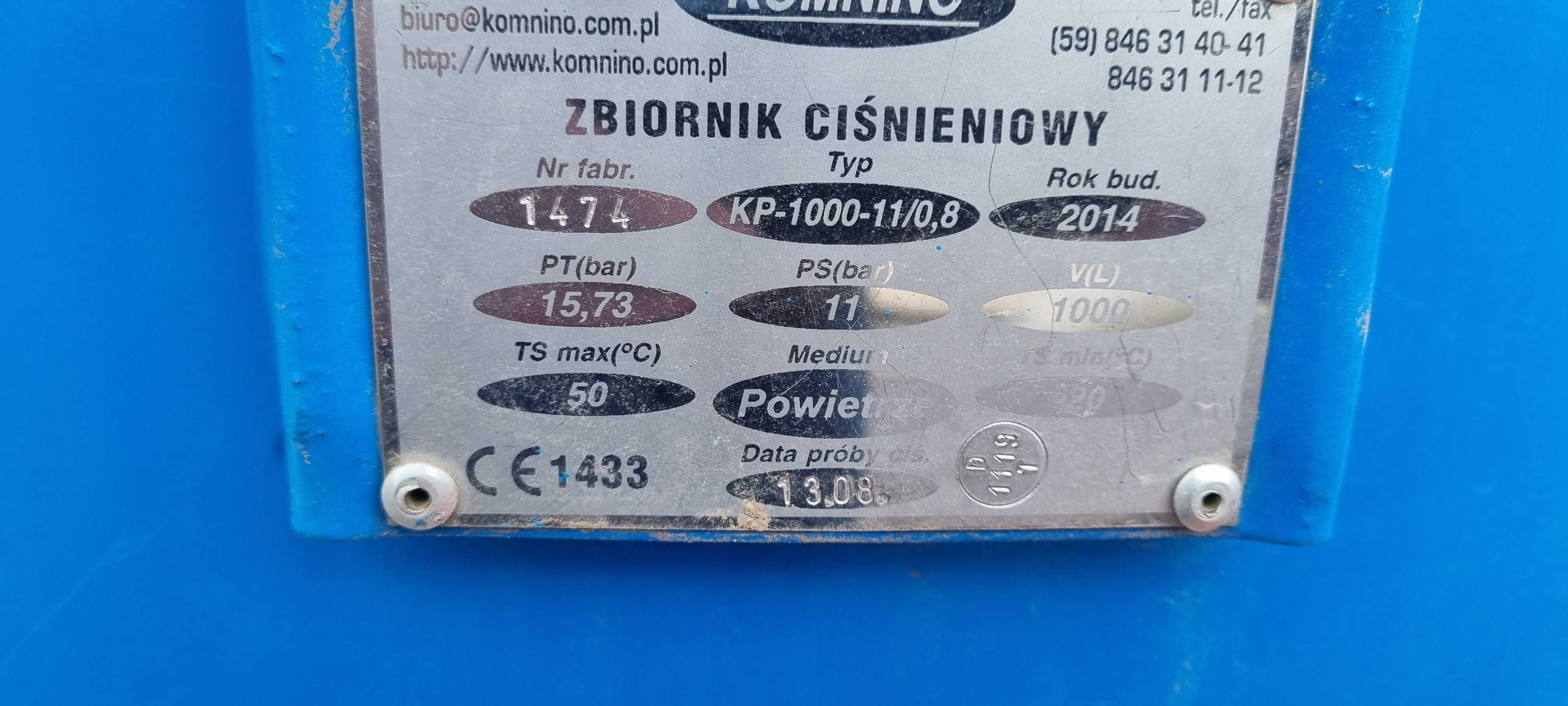 Sprężarka śrubowa MARK 37KW kompresor śrubowy zbiornik 1000L  osuszacz