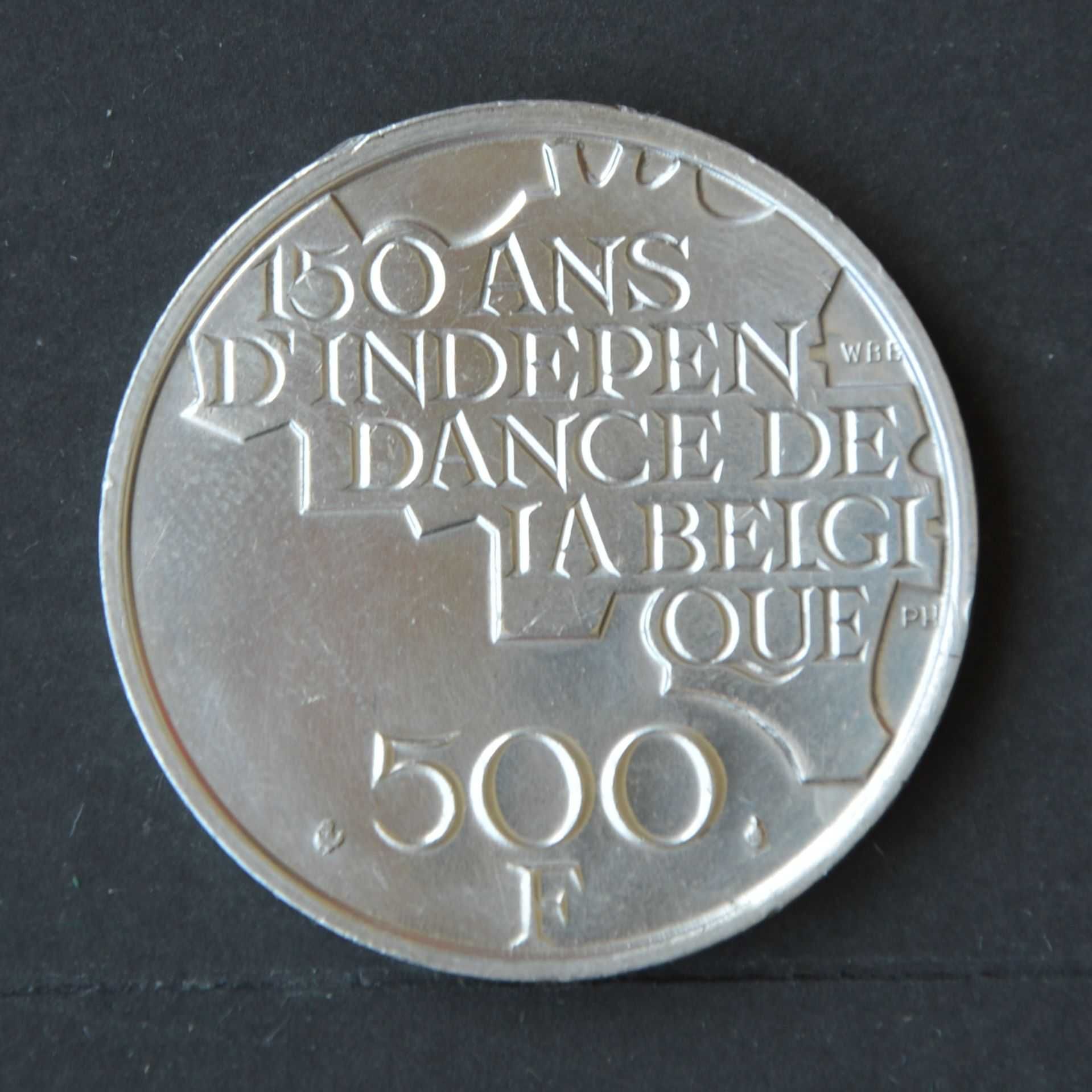 Belgica 500 Francs 1980 - Prata - olx X10112