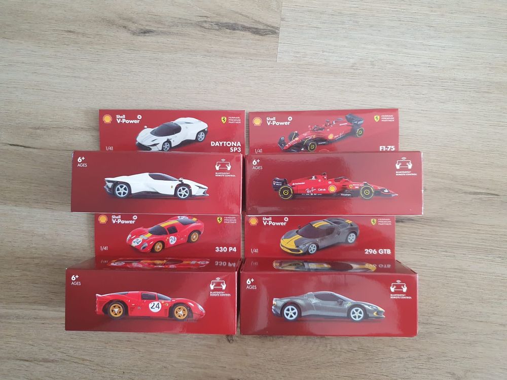 Autka Ferrari kolekcja Shell