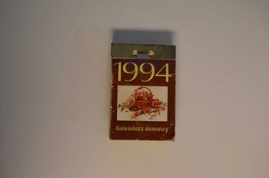 Kartka z kalendarza zdzieraka rok 1994 kalendarz zdzierak 1994 r.
