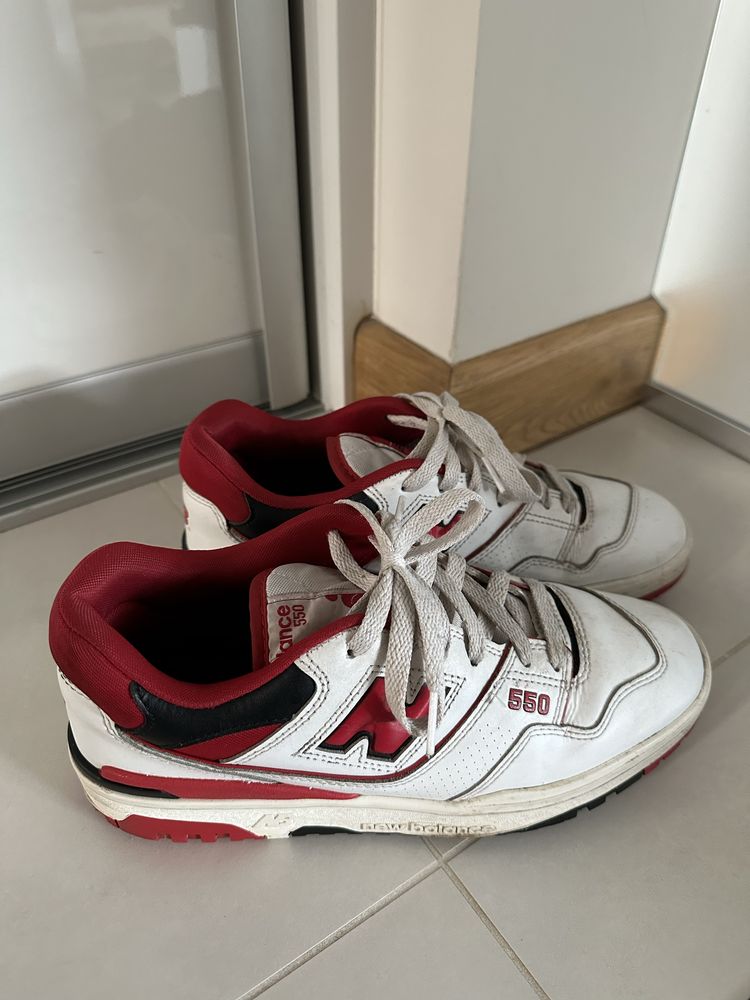 New Balance 550  Rozmiar 41,5 /26 cm/ Oryginalne WL415ca bialy czerwon