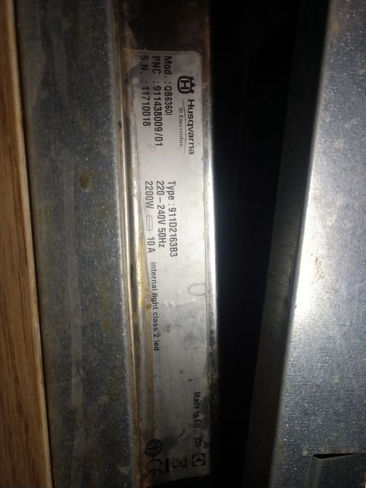 Посудомийна машина Husqvarna Electrolux QB6360I