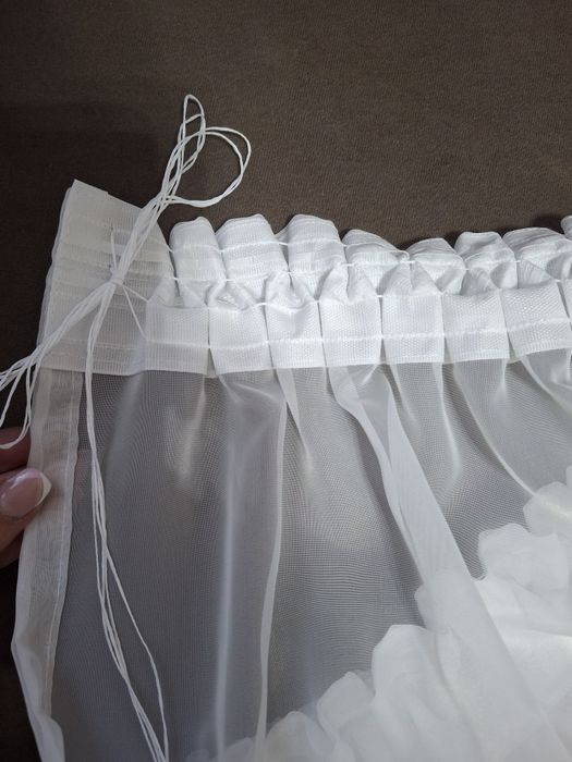 Тюль із шифона нова, готова, щоб вішати. 5×2.60м.