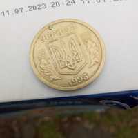 Монета Украина 1 Гривна 1995 год