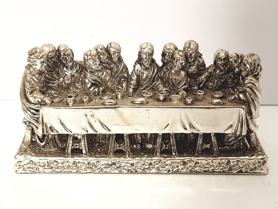 Conjunto de 2 "Ultimas Seias de Cristo" com prata laminada