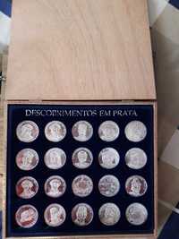 20 moedas descobrimento em prata