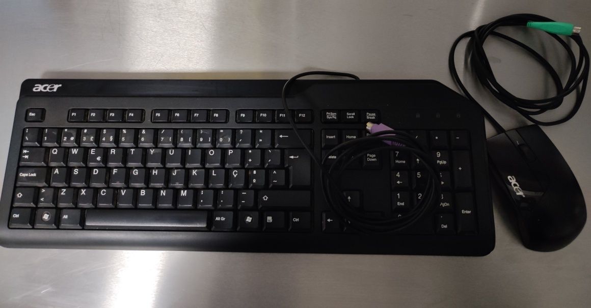 Conjunto teclado e rato acer